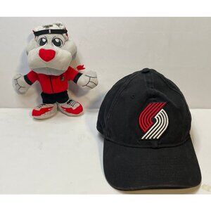 NBA Portland Trail Blazers Blaze Mascot 8" plush with New Era basketball hat